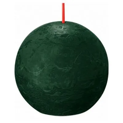 Bolsius Rustiek Bolkaars Pine Green Ø76 mm 25 uur (6 stuks)