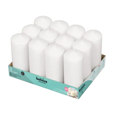 Bolsius Professional Stompkaarsen Wit 17/7 cm 62 Branduren (12 stuks)