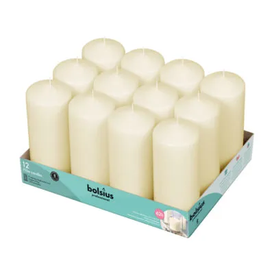 Bolsius Professional Stompkaarsen Ivoor 17/7 cm 62 Branduren (12 stuks)