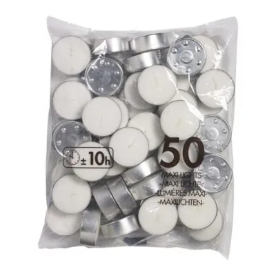 Bolsius Maxitheelicht 10U Zak (4x 50 stuks)