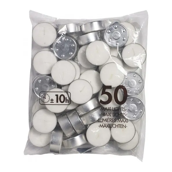 Bolsius Maxitheelicht 10U Zak (4x 50 stuks)