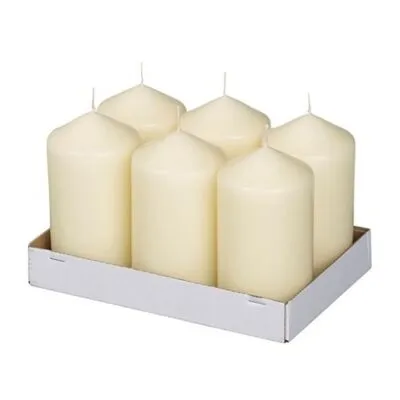 Bolsius Stompkaars Ivoor Ø68×128 mm 45 uur (6 stuks)
