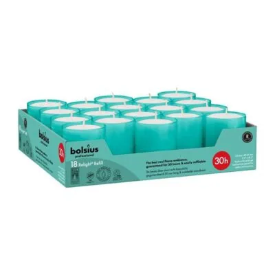 Bolsius Professional Relight Navullingen Aqua Ø52×64 mm 30 uur (4x 18 stuks)