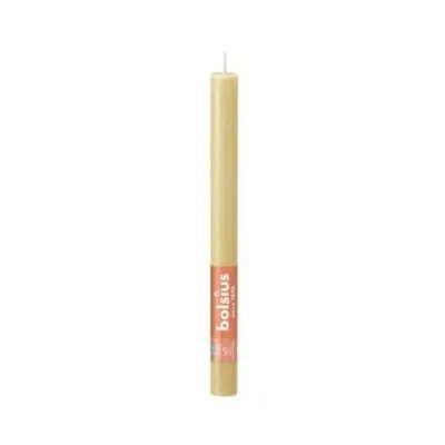 Bolsius Dinerkaars Rustiek 270/23 Haver Beige (8x 8 stuks)