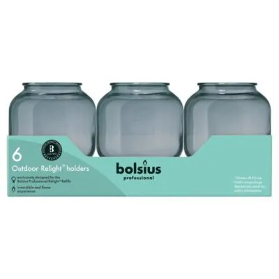 Bolsius Relight Houder Sphere Grijs (6 stuks)