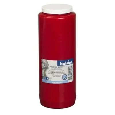 Bols Bolsius Herdenkingslicht nr.12 Rood (20 stuks)