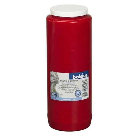 Bols Bolsius Herdenkingslicht nr.12 Rood (20 stuks)