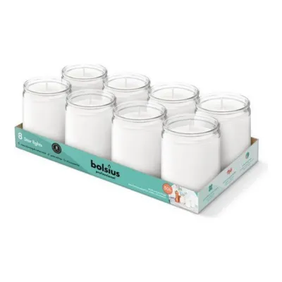 Verre transparent Bolsius Prof Star Light (8 pièces)