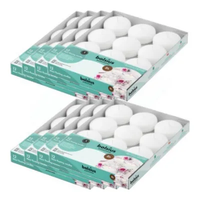 Bolsius Professional Maxi Drijfkaarsen Wit 8 Branduren (8x 12 stuks)