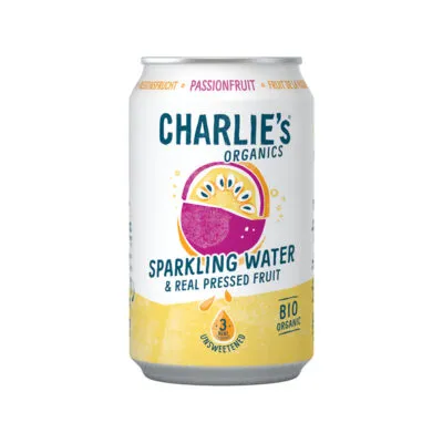 Charlie’s Organic Sparkling Water Passionfruit Bio (12x 33 cl)