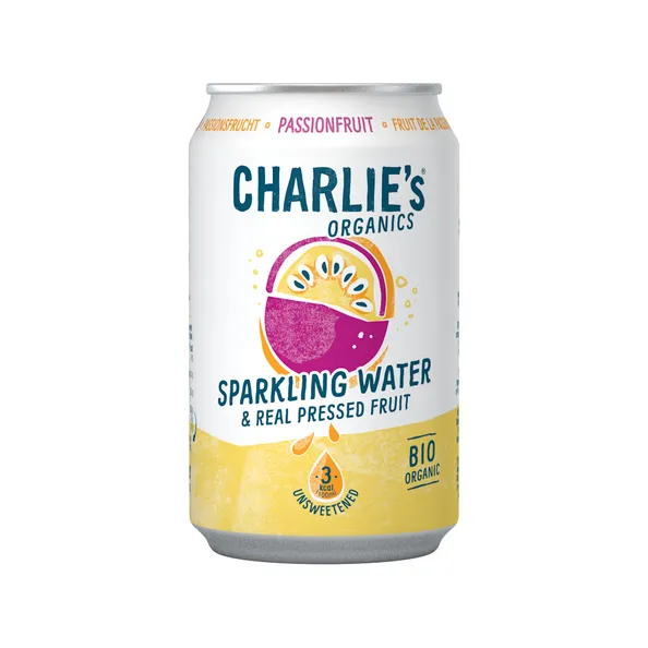 Charlie’s Organic Sparkling Water Passionfruit Bio (12x 33 cl)