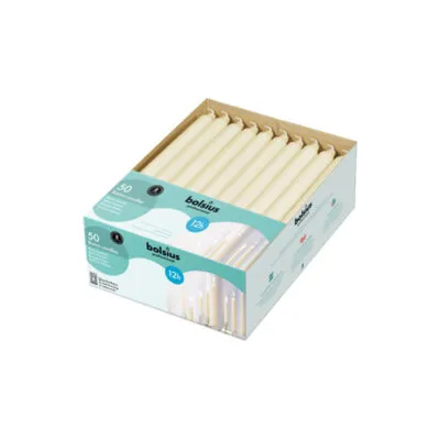 Bolsius professional huishoudkaars 290/22 mm 12 branduren ivoor 50 stuks