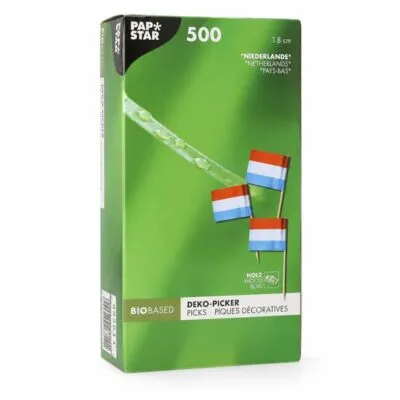 Prikker vlag Nederland 8 cm