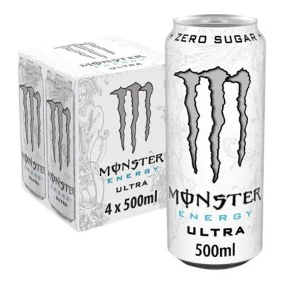 Monster ultra white blik 0.5 liter 4-pack