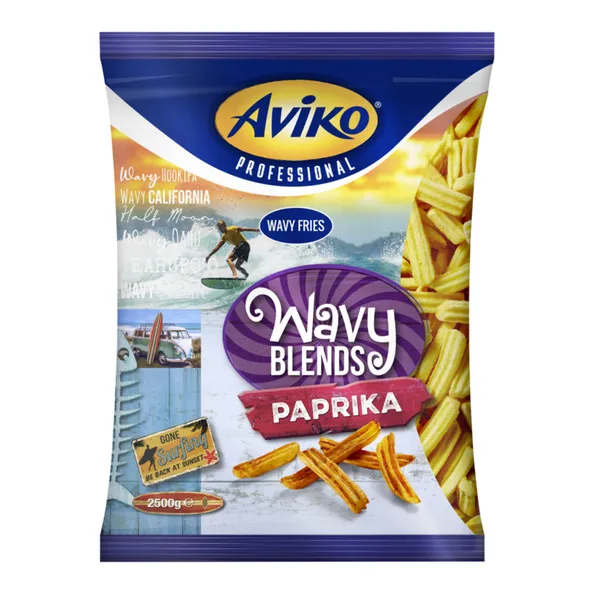 Aviko wavy blends paprika 2.5 kg