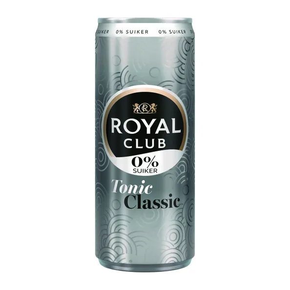 Royal club tonic classic 0% blik 25 cl