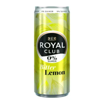Royal club bitter lemon 0% blik 25 cl
